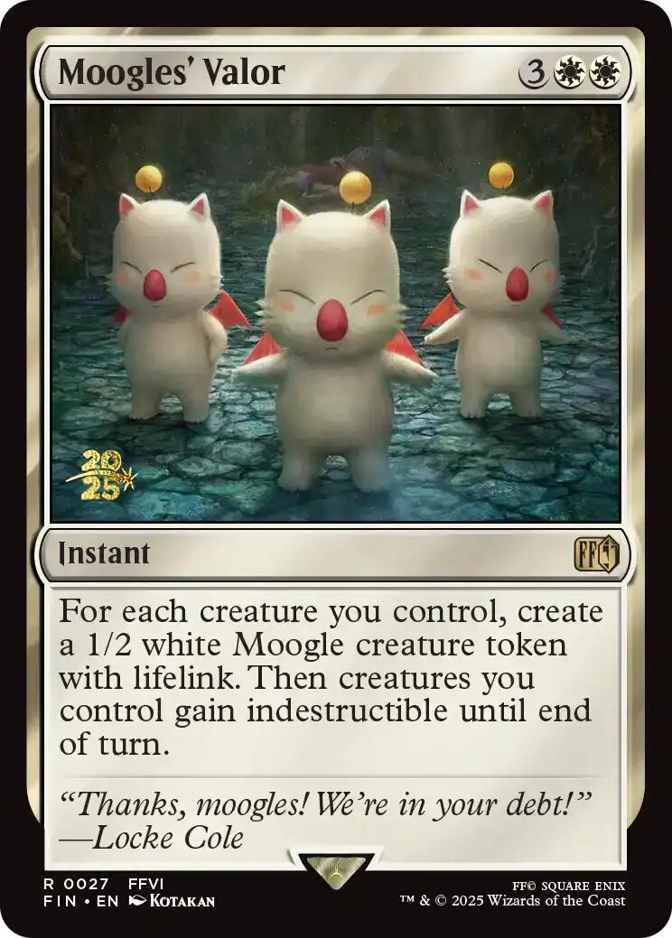 Moogles' Valor [FINAL FANTASY Prerelease Promo] | Jack's On Queen
