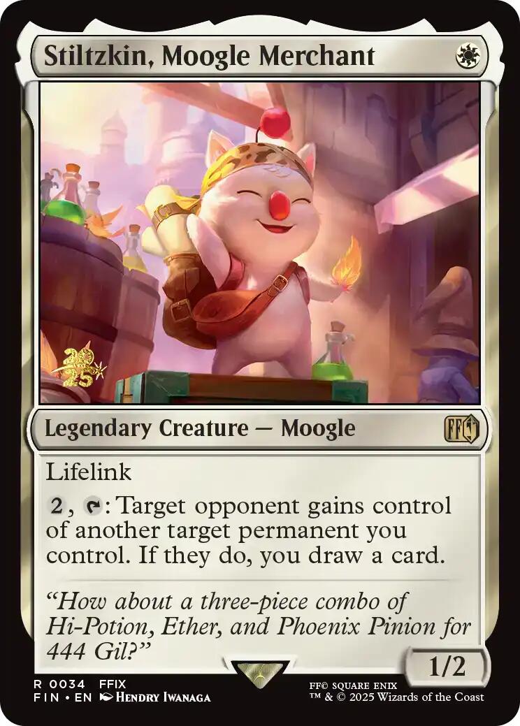 Stiltzkin, Moogle Merchant [FINAL FANTASY Prerelease Promo] | Jack's On Queen