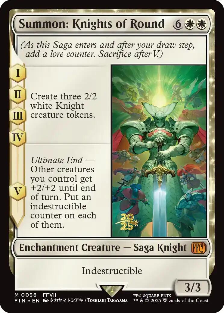 Summon: Knights of Round [FINAL FANTASY Prerelease Promo] | Jack's On Queen