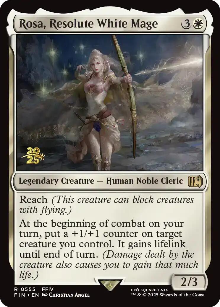 Rosa, Resolute White Mage [FINAL FANTASY Prerelease Promo] | Jack's On Queen