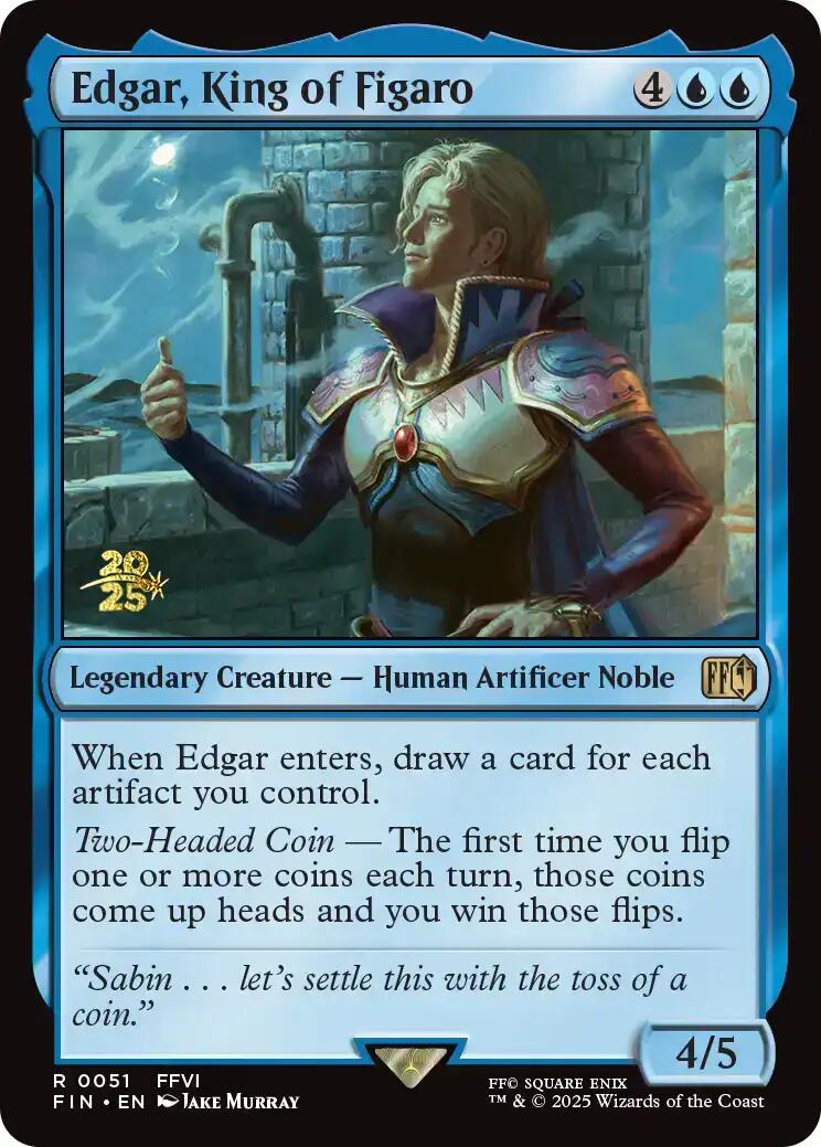 Edgar, King of Figaro [FINAL FANTASY Prerelease Promo] | Jack's On Queen