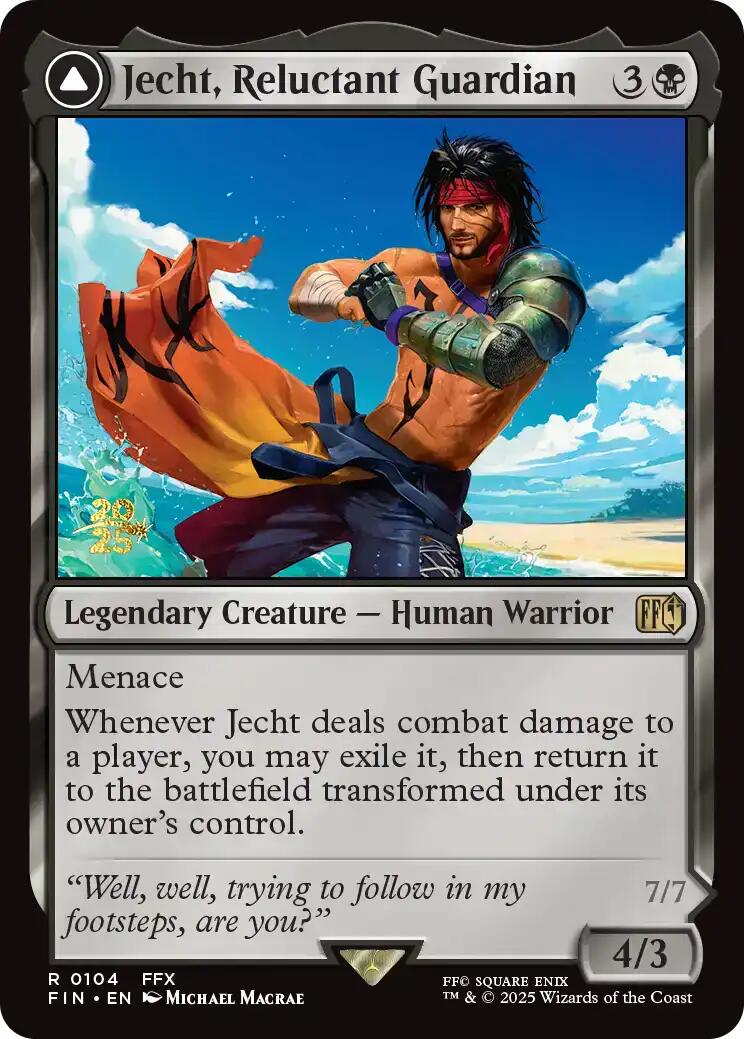 Jecht, Reluctant Guardian // Braska's Final Aeon [FINAL FANTASY Prerelease Promo] | Jack's On Queen