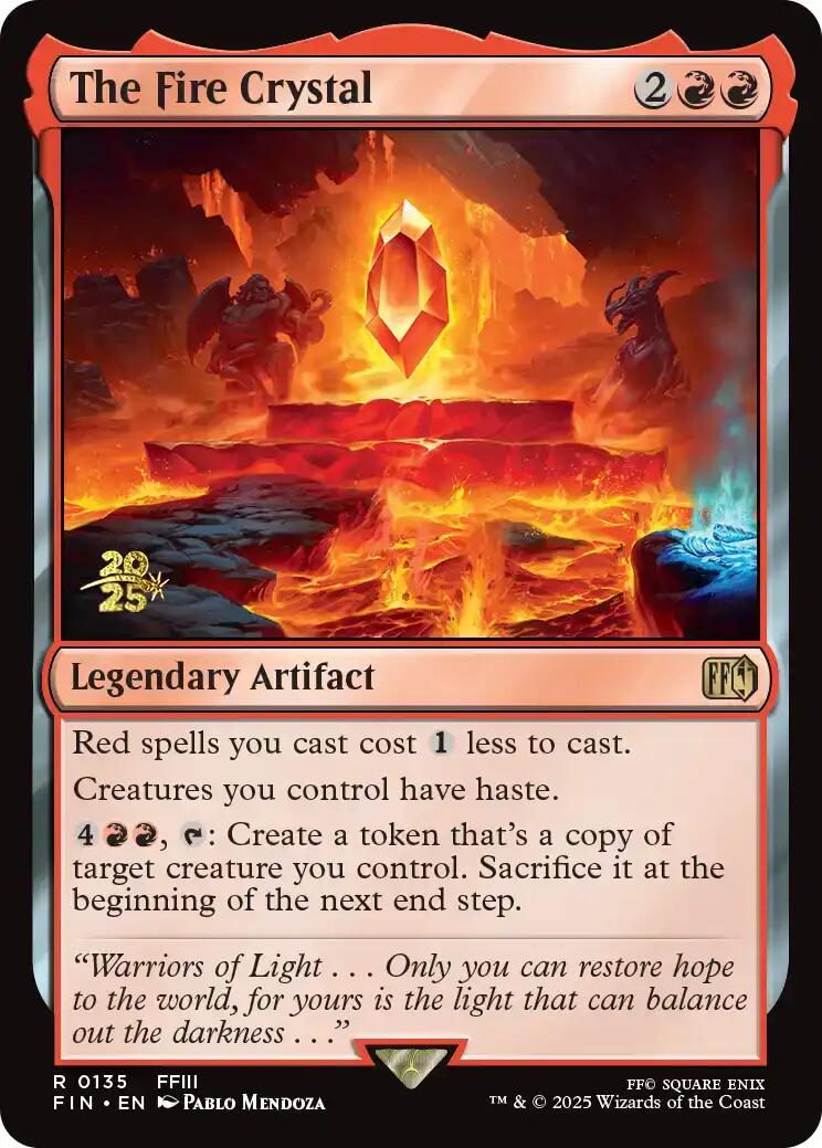 The Fire Crystal [FINAL FANTASY Prerelease Promo] | Jack's On Queen