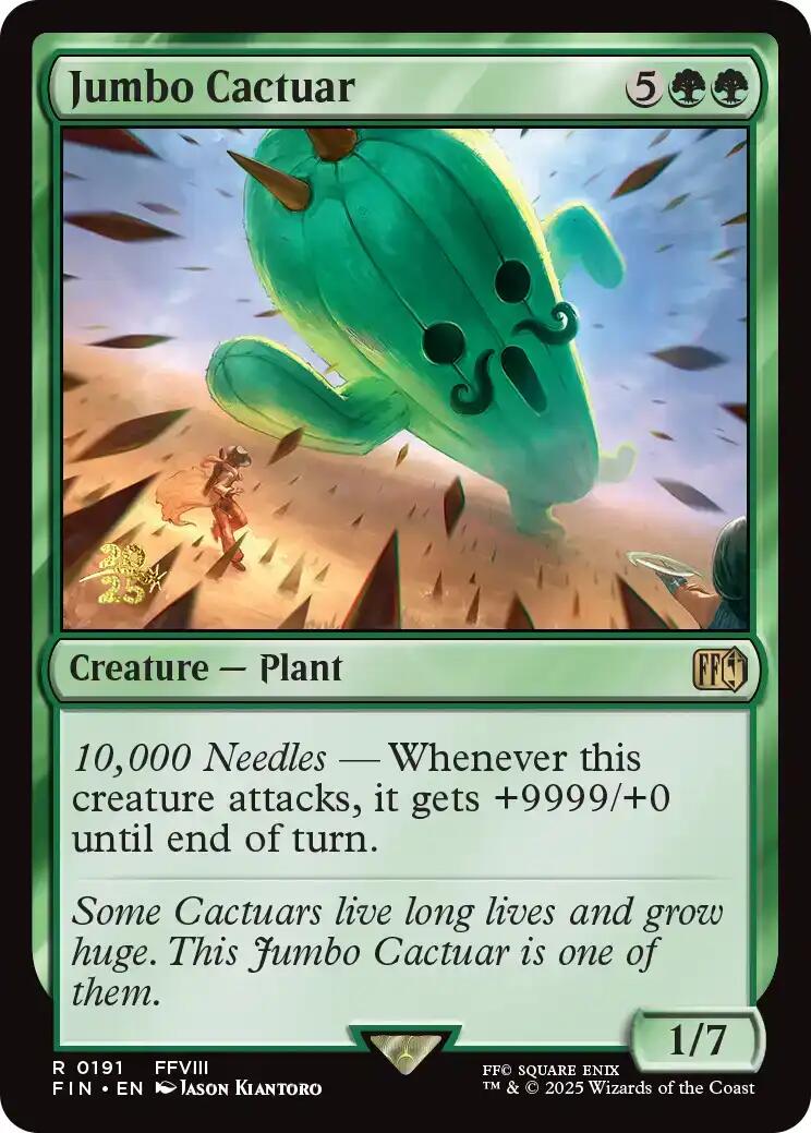 Jumbo Cactuar [FINAL FANTASY Prerelease Promo] | Jack's On Queen