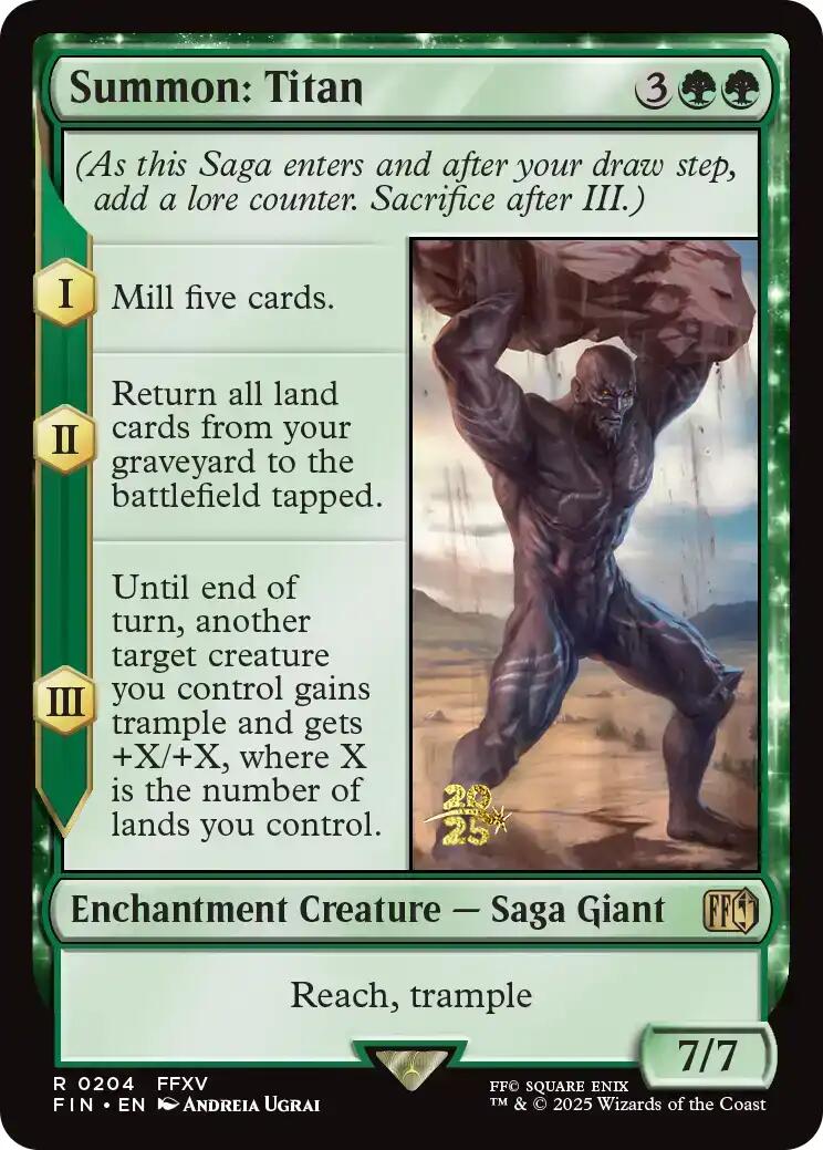 Summon: Titan [FINAL FANTASY Prerelease Promo] | Jack's On Queen