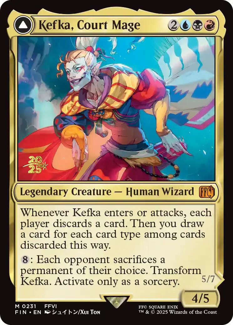 Kefka, Court Mage // Kefka, Ruler of Ruin [FINAL FANTASY Prerelease Promo] | Jack's On Queen