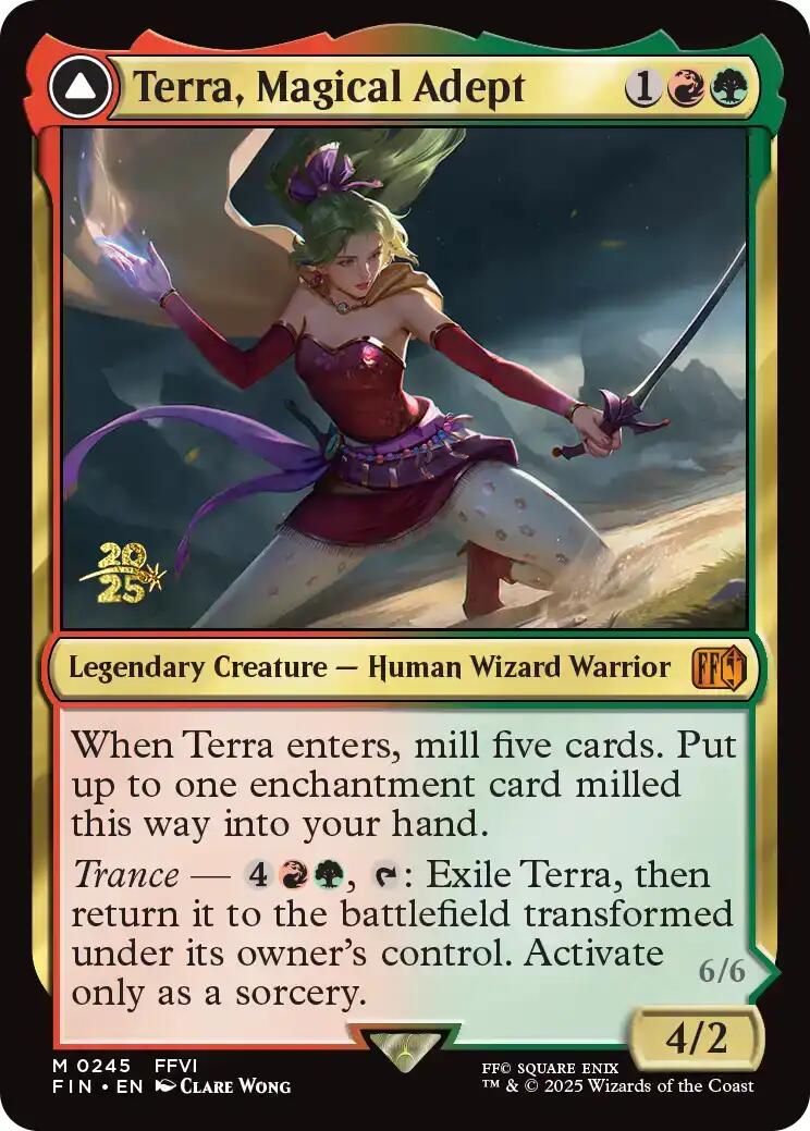 Terra, Magical Adept // Esper Terra [FINAL FANTASY Prerelease Promo] | Jack's On Queen