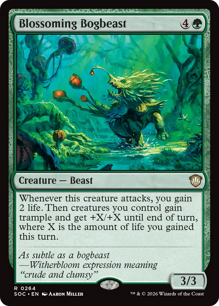 Blossoming Bogbeast [Secrets of Strixhaven Commander] | Jack's On Queen
