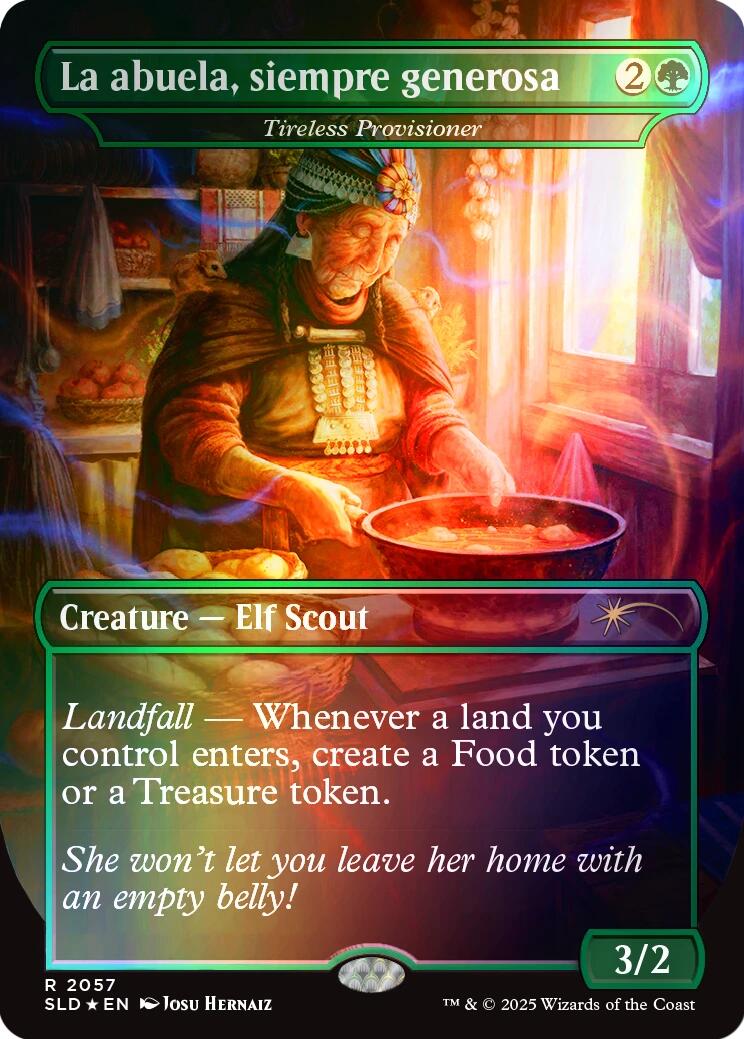 La abuela, siempre generosa - Tireless Provisioner (Rainbow Foil) [Secret Lair Drop Series] | Jack's On Queen