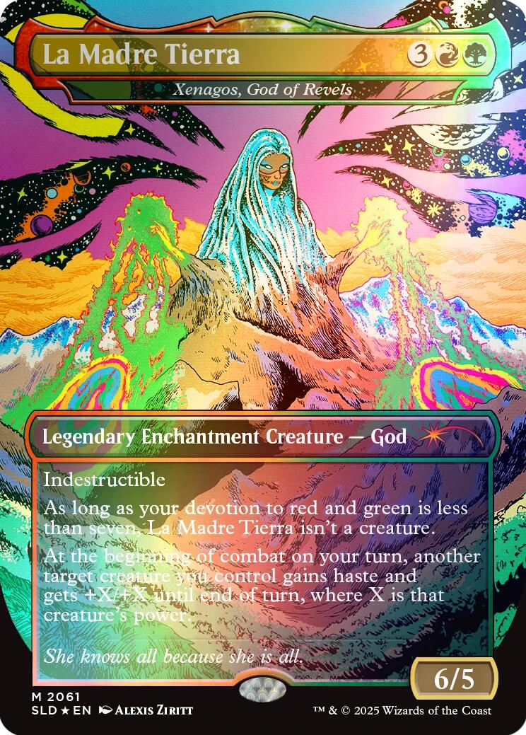 La Madre Tierra - Xenagos, God of Revels (Rainbow Foil) [Secret Lair Drop Series] | Jack's On Queen