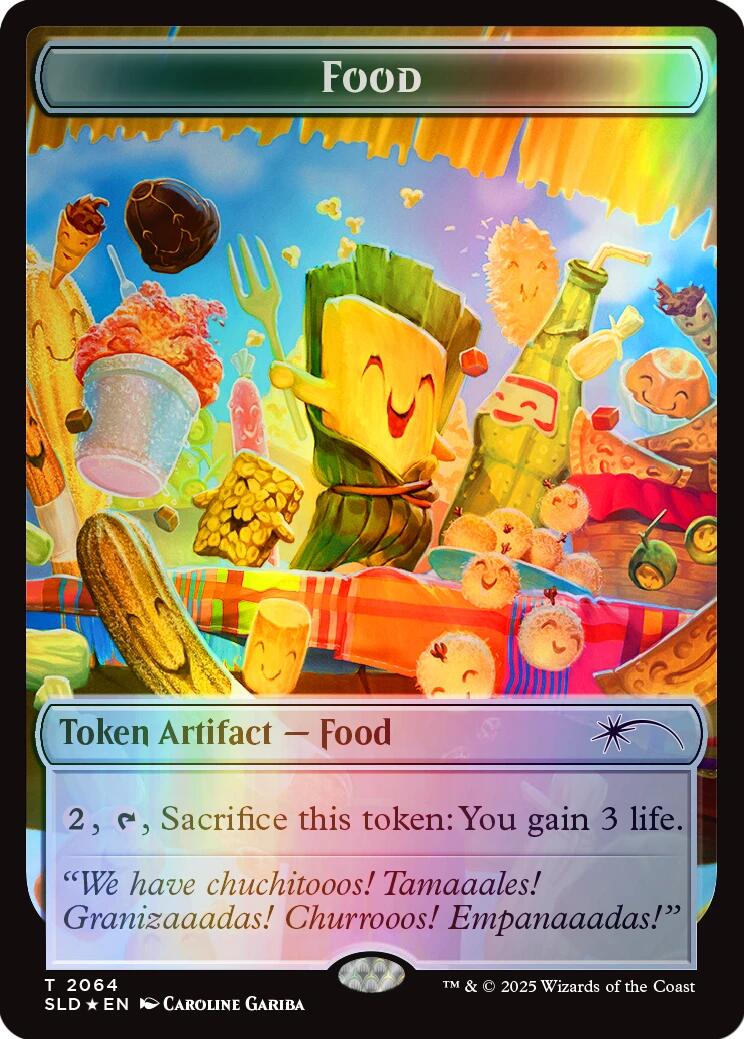 Food Token (2064) (Rainbow Foil) [Secret Lair Drop Series] | Jack's On Queen