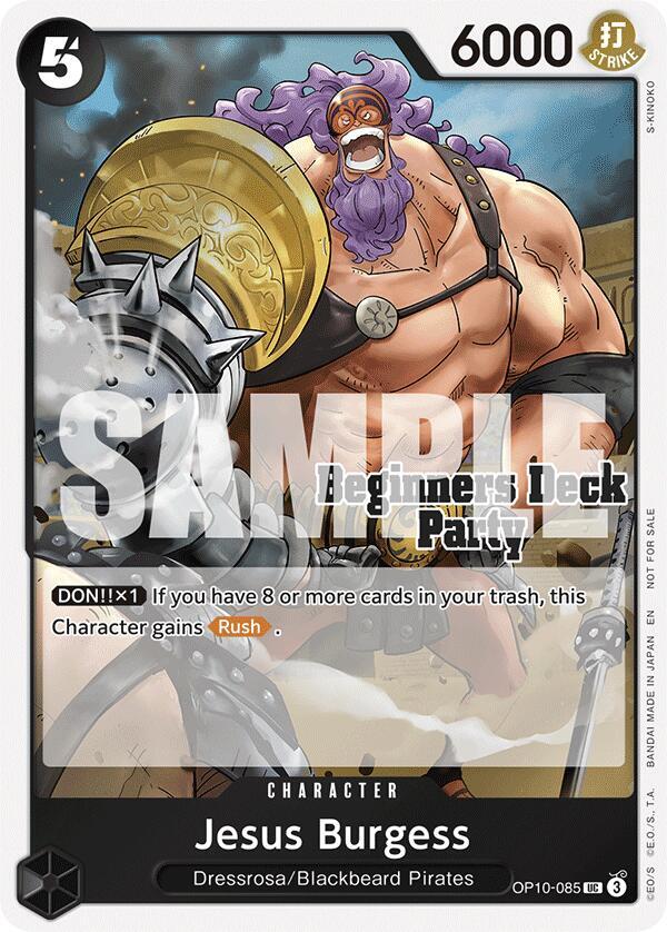 Jesus Burgess (Beginners Deck Party [ST-23] - [ST-28] Participation Pack) (OP10-085) [One Piece Promotion Cards] | Jack's On Queen