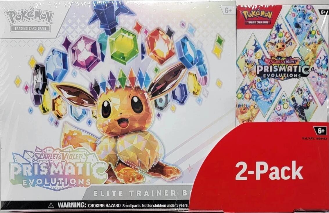 Costco Pokemon 2-Pack: Prismatic Evolutions Trainer Box and Booster Bundle | Jack's On Queen