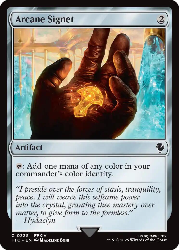 Arcane Signet (0335) (Surge Foil) [FINAL FANTASY Commander] | Jack's On Queen