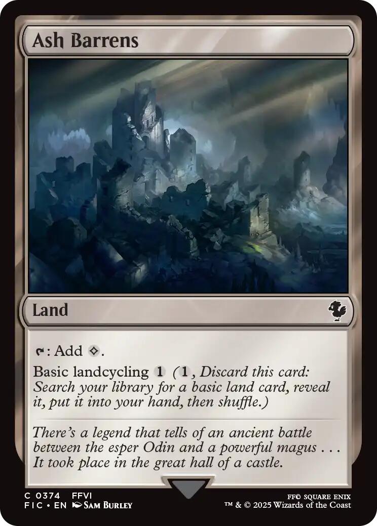 Ash Barrens (Surge Foil) [FINAL FANTASY Commander] | Jack's On Queen