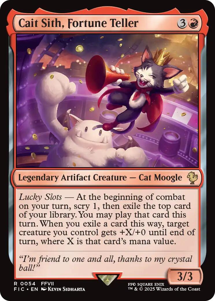 Cait Sith, Fortune Teller (Surge Foil) [FINAL FANTASY Commander] | Jack's On Queen