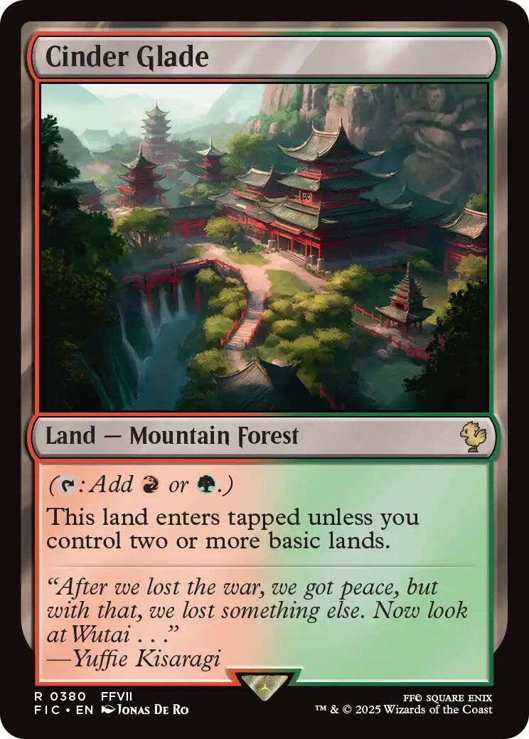 Cinder Glade (Surge Foil) [FINAL FANTASY Commander] | Jack's On Queen