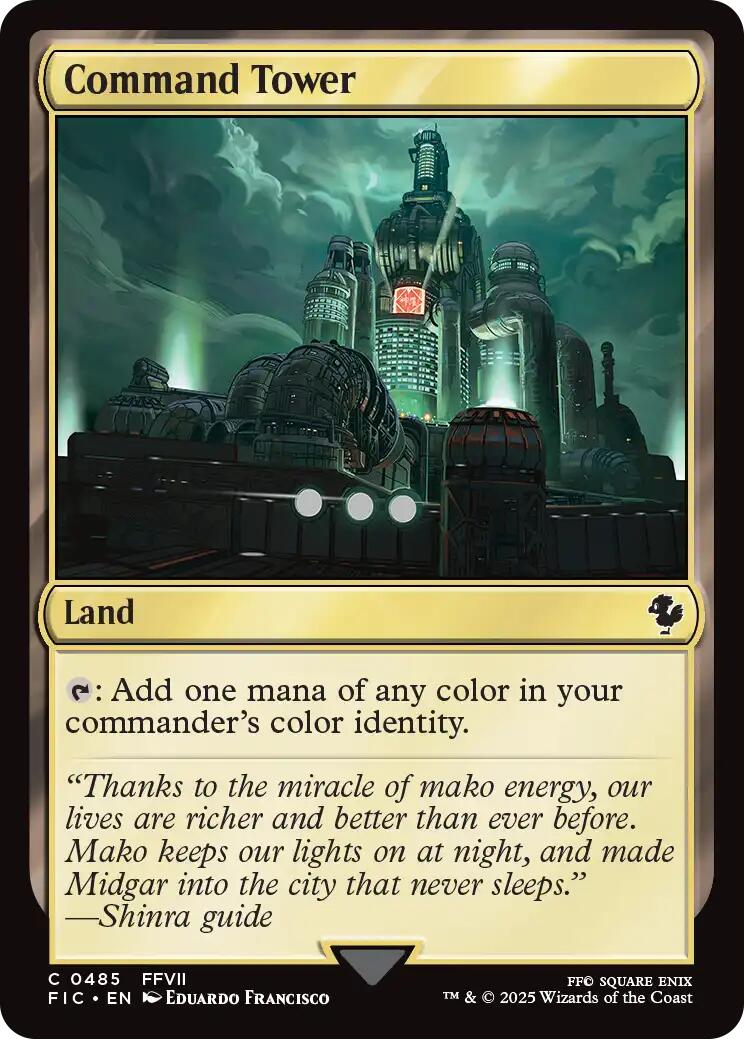 Command Tower (0485) (Surge Foil) [FINAL FANTASY Commander] | Jack's On Queen