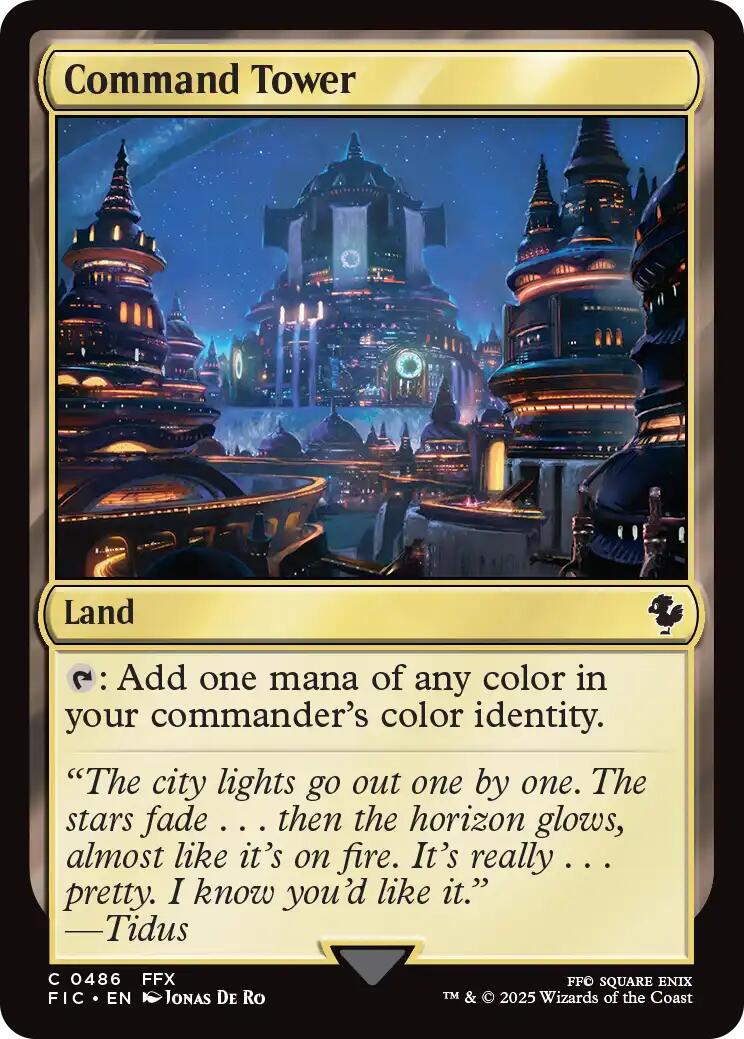 Command Tower (0486) (Surge Foil) [FINAL FANTASY Commander] | Jack's On Queen