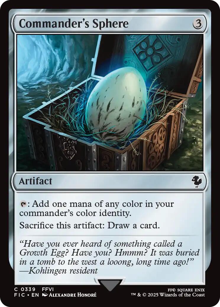 Commander's Sphere (Surge Foil) [FINAL FANTASY Commander] | Jack's On Queen