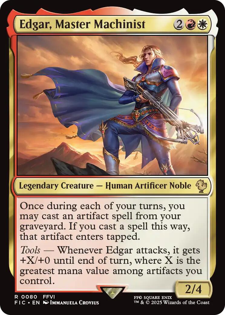 Edgar, Master Machinist (Surge Foil) [FINAL FANTASY Commander] | Jack's On Queen