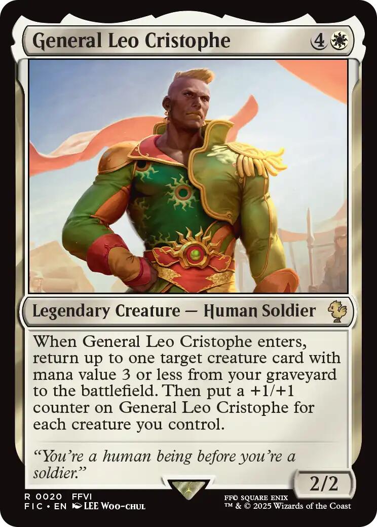 General Leo Cristophe (Surge Foil) [FINAL FANTASY Commander] | Jack's On Queen