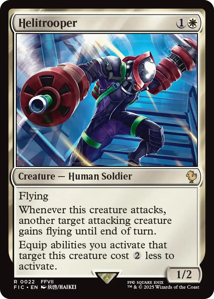 Helitrooper (Surge Foil) [FINAL FANTASY Commander] | Jack's On Queen