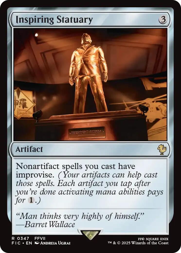 Inspiring Statuary (Surge Foil) [FINAL FANTASY Commander] | Jack's On Queen