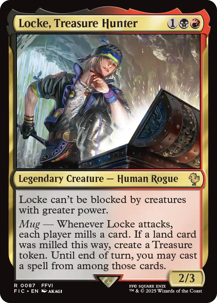 Locke, Treasure Hunter (Surge Foil) [FINAL FANTASY Commander] | Jack's On Queen