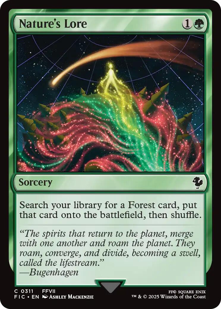 Nature's Lore (Surge Foil) [FINAL FANTASY Commander] | Jack's On Queen