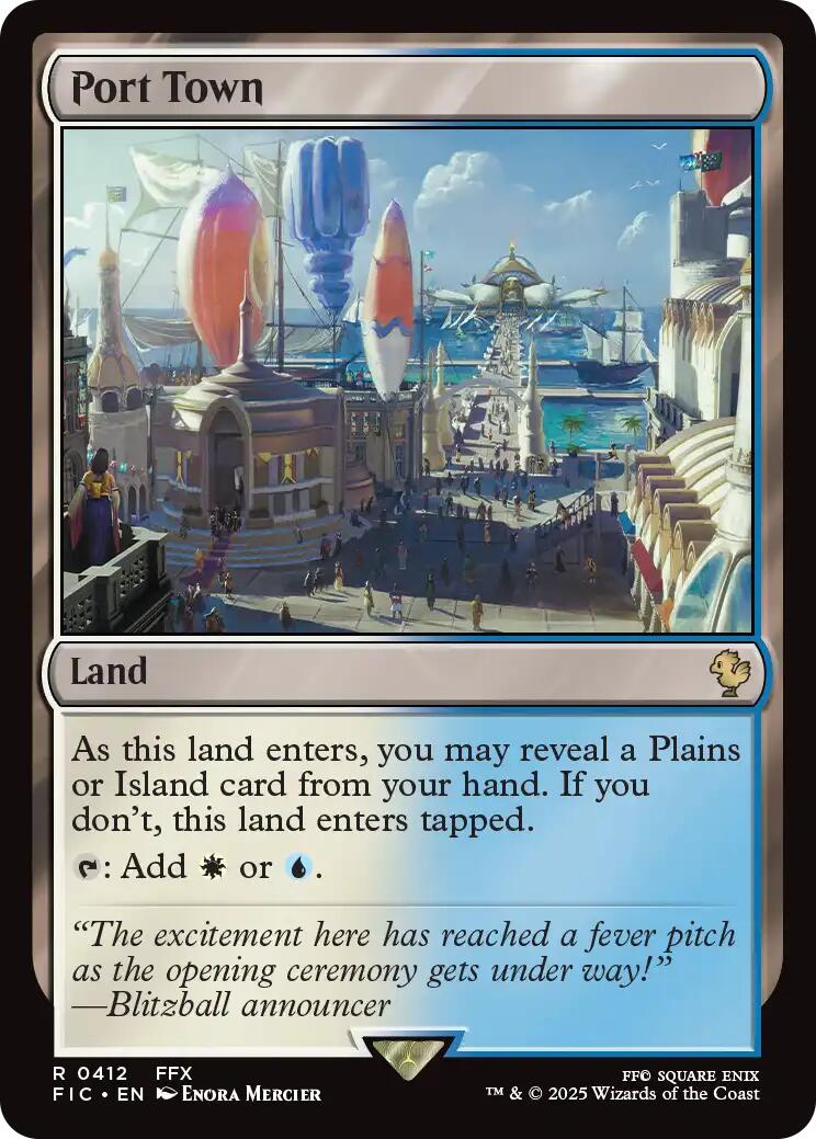 Port Town (Surge Foil) [FINAL FANTASY Commander] | Jack's On Queen