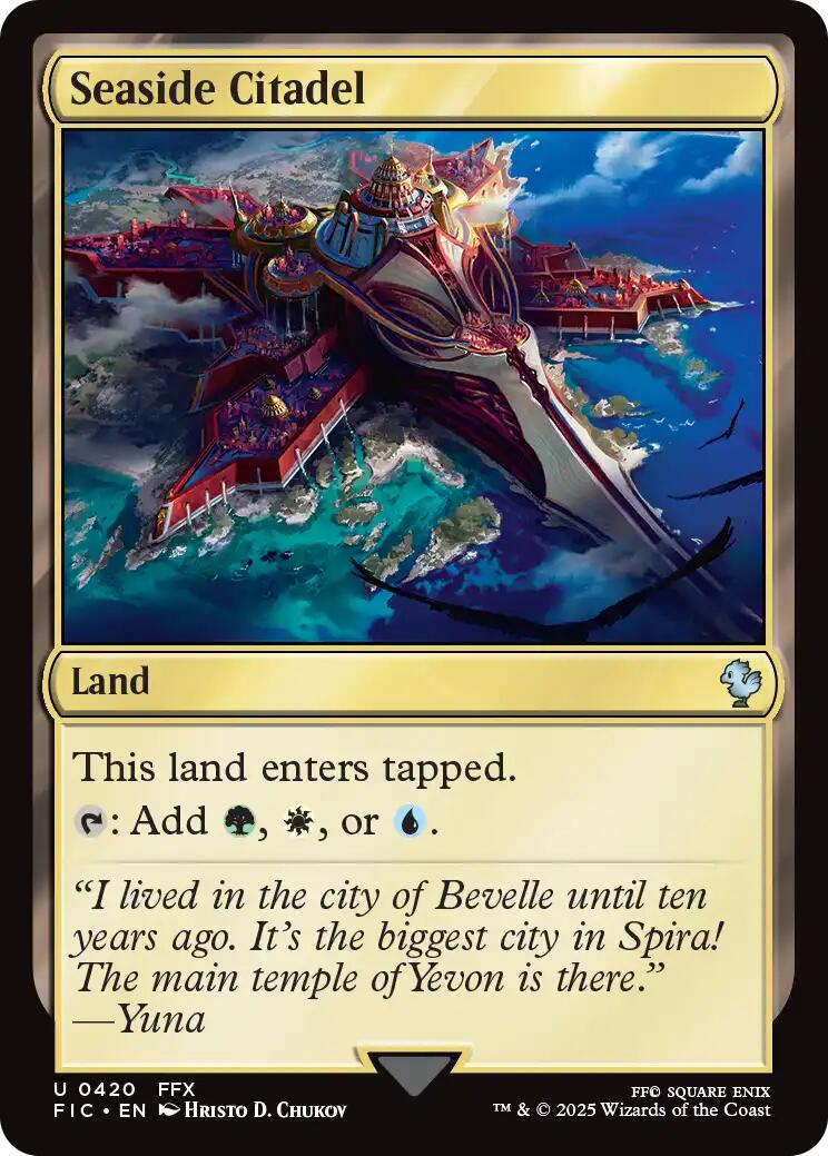 Seaside Citadel (Surge Foil) [FINAL FANTASY Commander] | Jack's On Queen