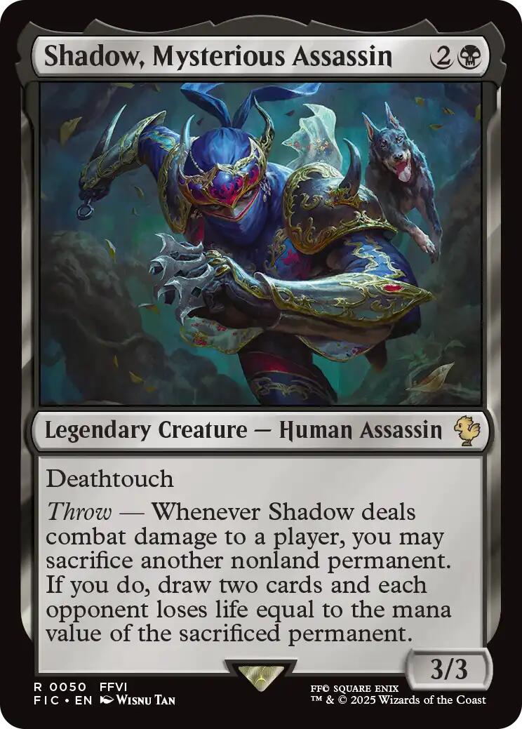 Shadow, Mysterious Assassin (Surge Foil) [FINAL FANTASY Commander] | Jack's On Queen