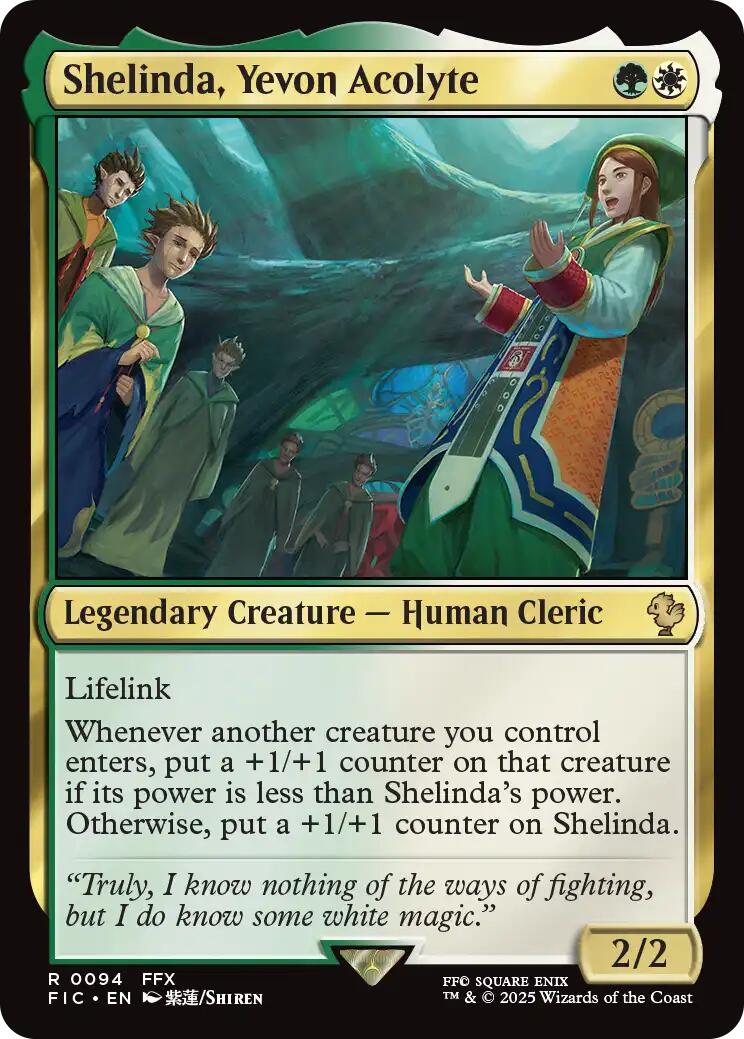 Shelinda, Yevon Acolyte (Surge Foil) [FINAL FANTASY Commander] | Jack's On Queen