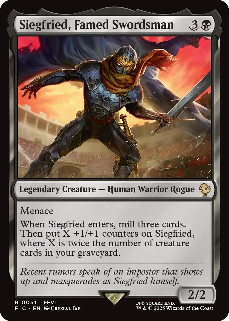 Siegfried, Famed Swordsman (Surge Foil) [FINAL FANTASY Commander] | Jack's On Queen