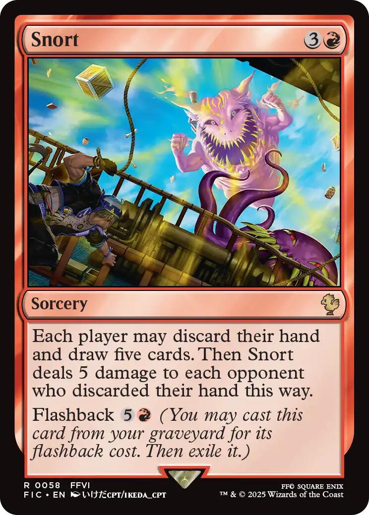 Snort (Surge Foil) [FINAL FANTASY Commander] | Jack's On Queen