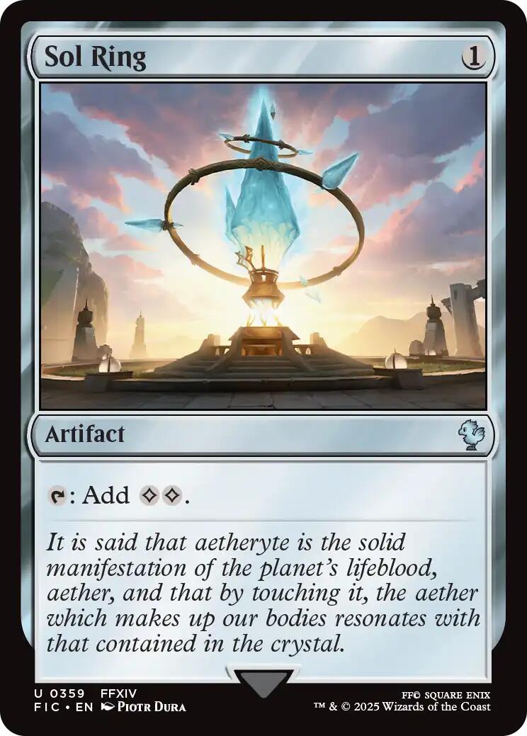Sol Ring (0359) (Surge Foil) [FINAL FANTASY Commander] | Jack's On Queen