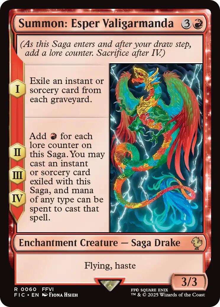 Summon: Esper Valigarmanda (Surge Foil) [FINAL FANTASY Commander] | Jack's On Queen