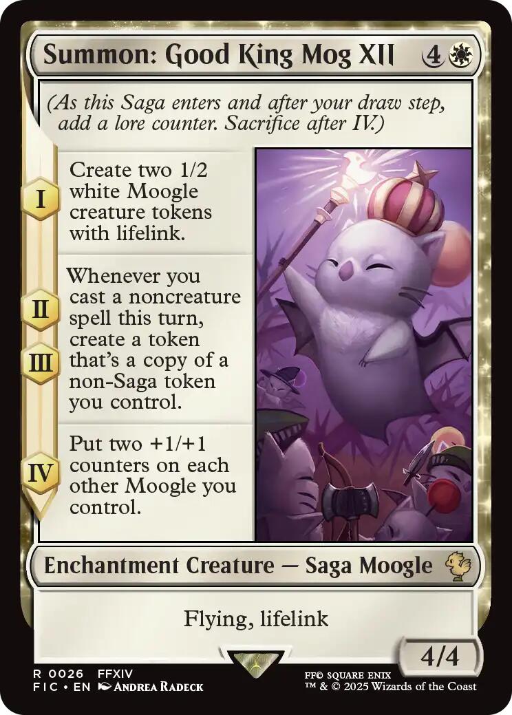 Summon: Good King Mog XII (Surge Foil) [FINAL FANTASY Commander] | Jack's On Queen