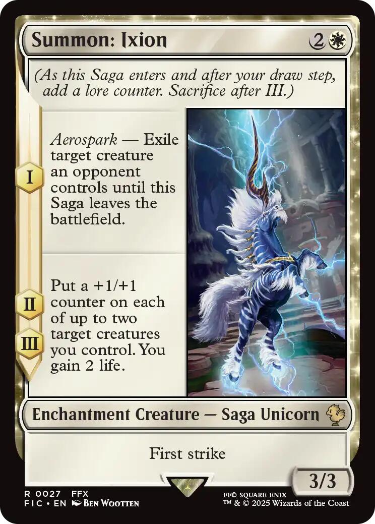 Summon: Ixion (Surge Foil) [FINAL FANTASY Commander] | Jack's On Queen