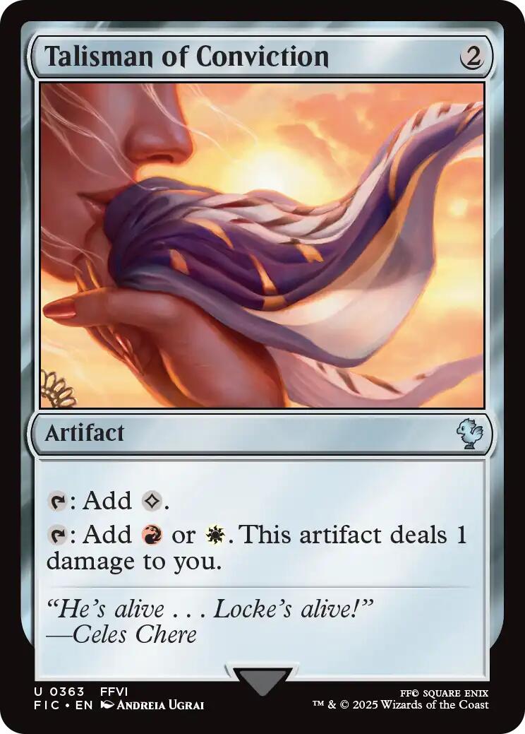 Talisman of Conviction (Surge Foil) [FINAL FANTASY Commander] | Jack's On Queen