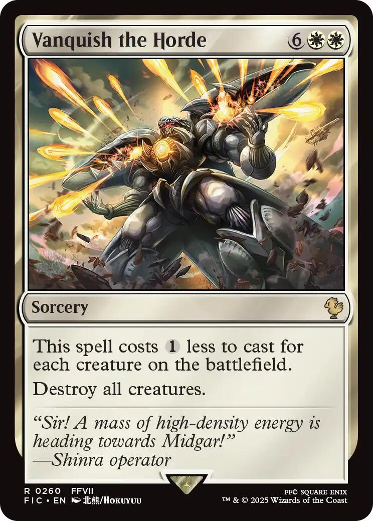 Vanquish the Horde (Surge Foil) [FINAL FANTASY Commander] | Jack's On Queen