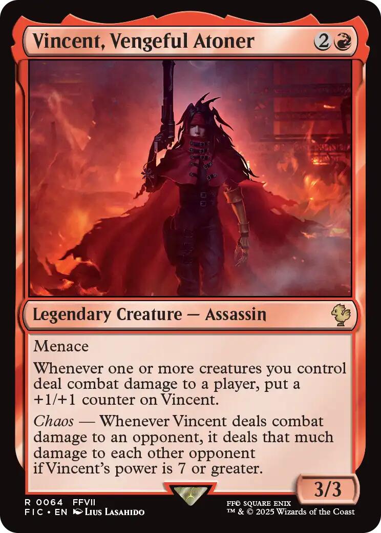 Vincent, Vengeful Atoner (Surge Foil) [FINAL FANTASY Commander] | Jack's On Queen