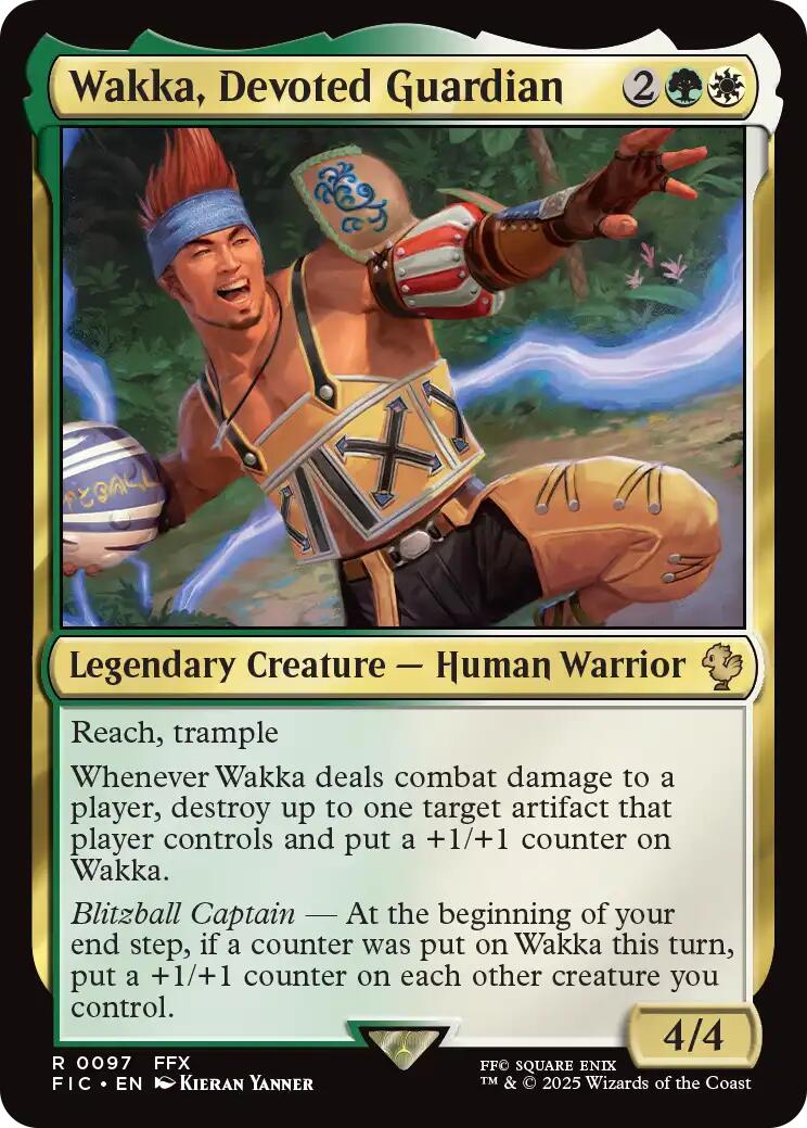 Wakka, Devoted Guardian (Surge Foil) [FINAL FANTASY Commander] | Jack's On Queen