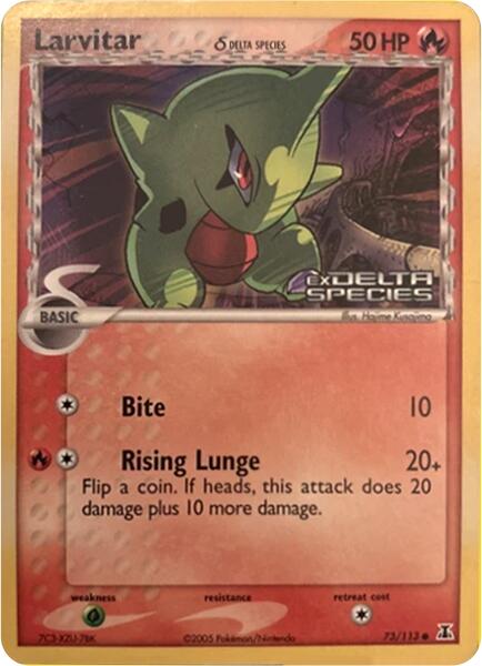 Larvitar (73/113) (Delta Species) (Stamped) [Miscellaneous Cards] | Jack's On Queen