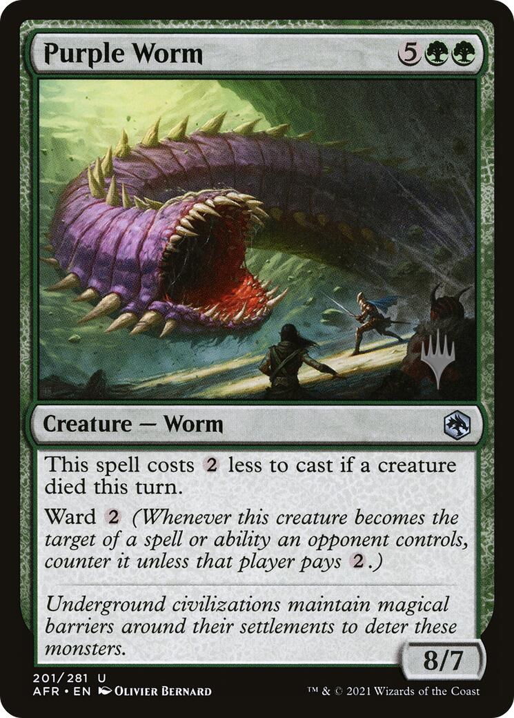 Purple Worm [Tarkir: Dragonstorm Promos] | Jack's On Queen