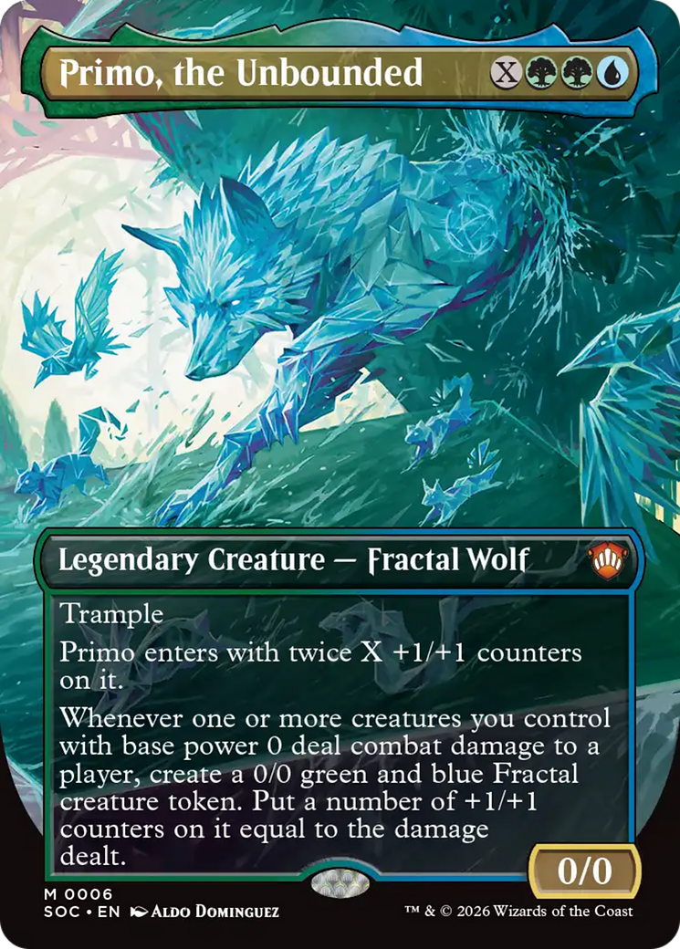 Primo, the Unbounded (Borderless) [Secrets of Strixhaven Commander] | Jack's On Queen