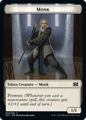 Spider // Monk Double-Sided Token [Double Masters 2022 Tokens] | Jack's On Queen