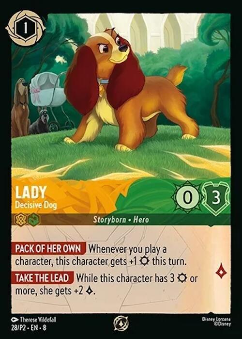 Lady - Decisive Dog (28) [Disney Lorcana Promo Cards] | Jack's On Queen