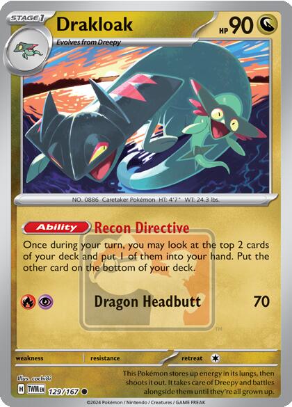 Drakloak (129/167) [League & Championship Cards] | Jack's On Queen